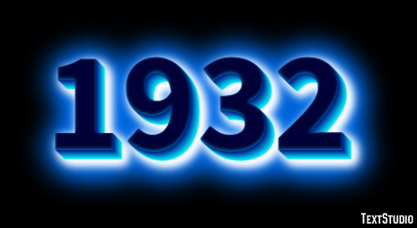 1932 Text Effect