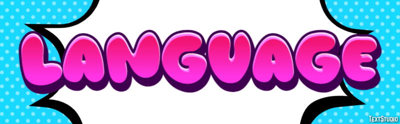 Language Эффект текста
