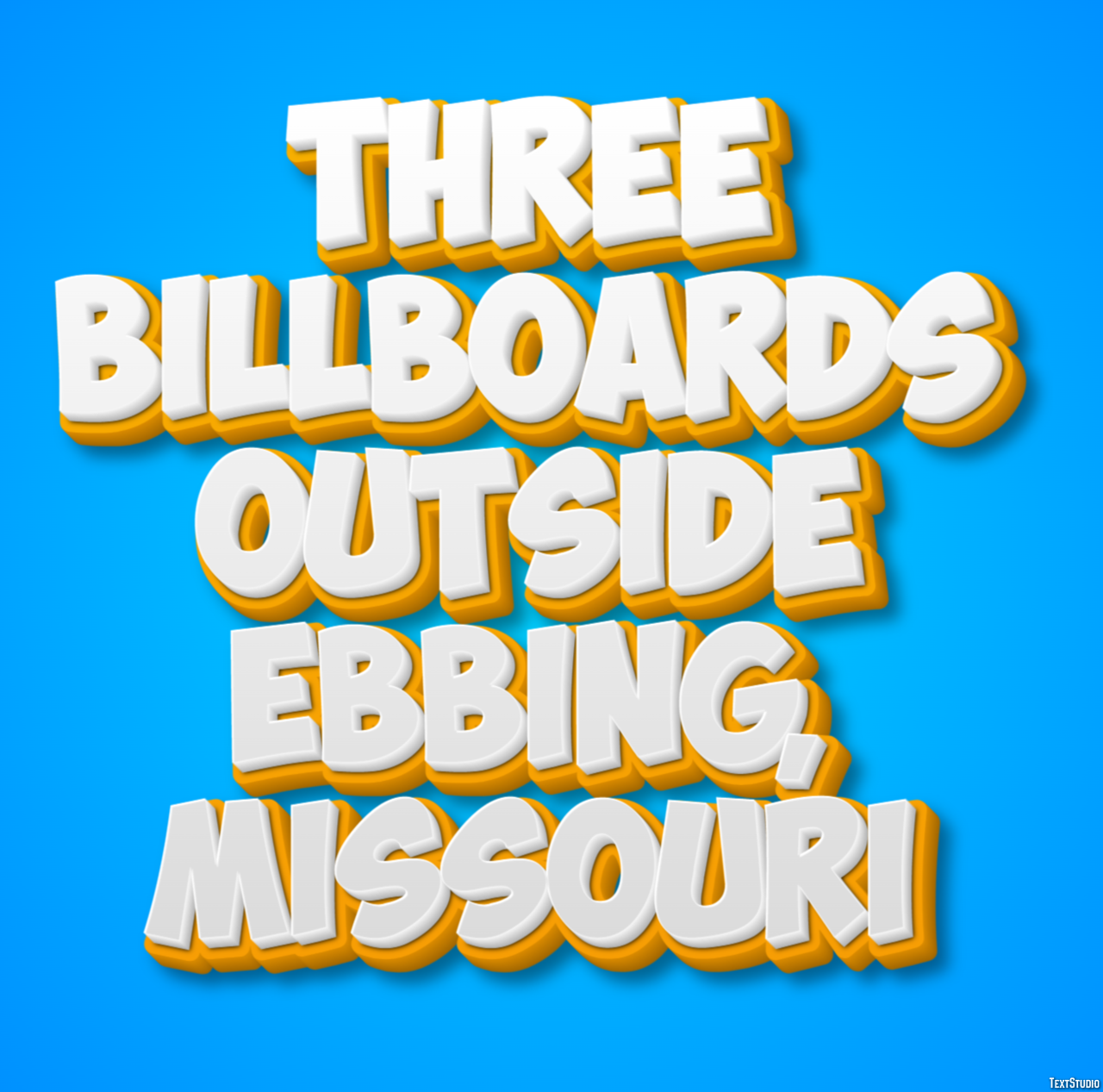 Three Billboards Outside Ebbing, Missouri Text effect