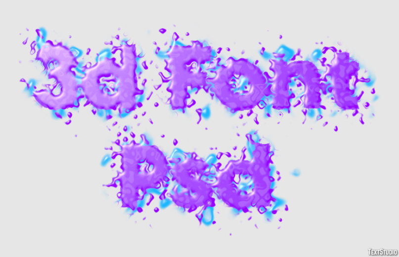 3d Font Psd Text Effect