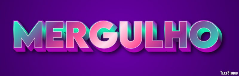Mergulho Efeito de texto