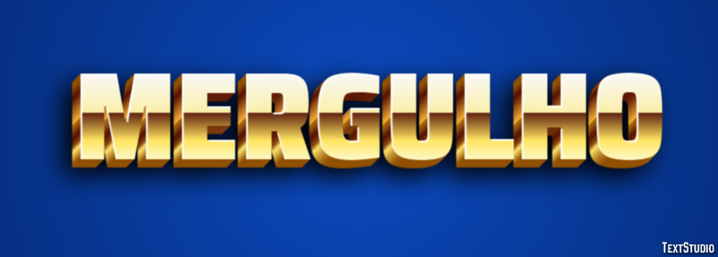 Mergulho Efeito de texto