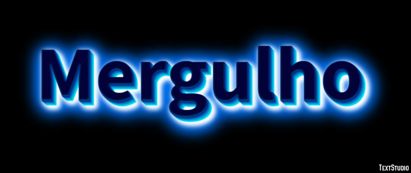 Mergulho Efeito de texto