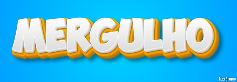 Mergulho Efeito de texto