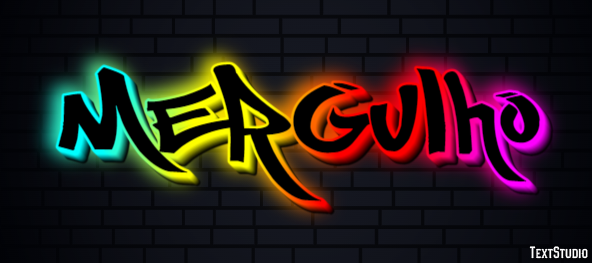 Mergulho Efeito de texto