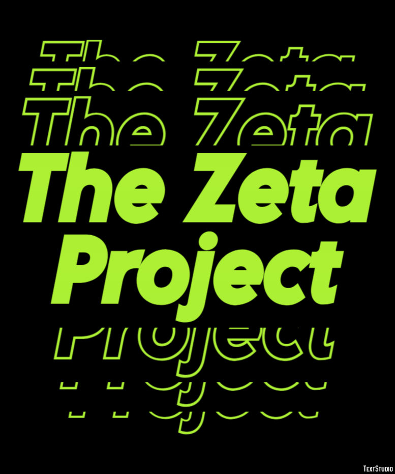 The Zeta Project Эффект текста