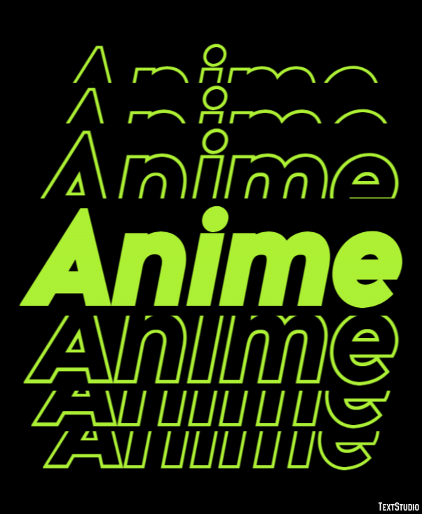 Anime Tekst Effect