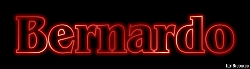Bernardo Text effect