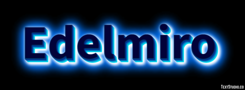 Edelmiro Efecto de Texto