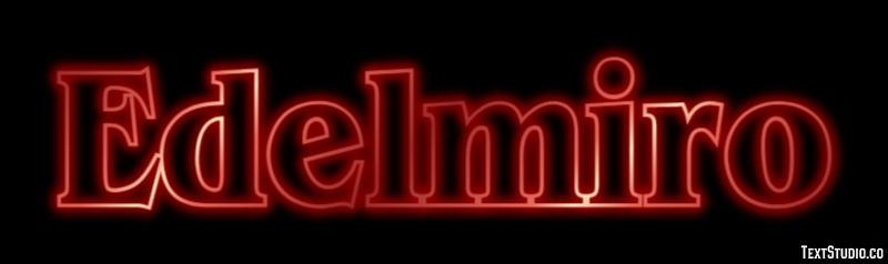 Edelmiro Efecto de Texto
