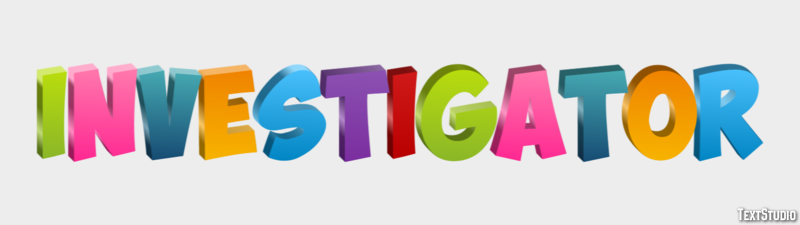 Investigator Text Effect