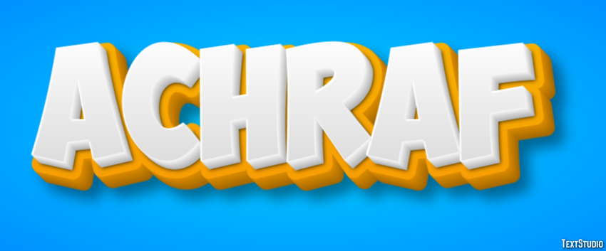 Achraf テキスト効果