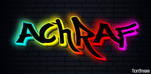 Achraf テキスト効果