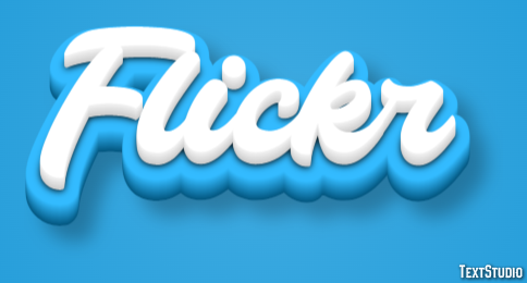 Flickr Metin efekti