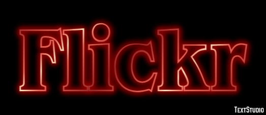 Flickr Metin efekti