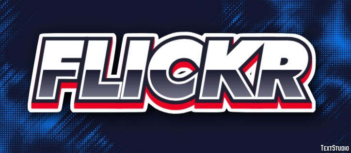 Flickr Text Effect