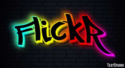 Flickr Texteffekt