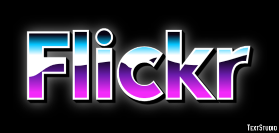 Flickr Metin efekti