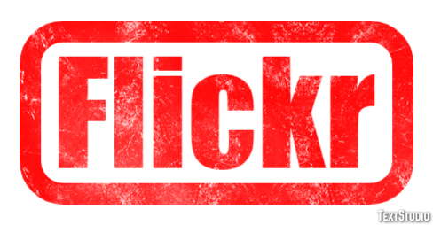 Flickr Metin efekti