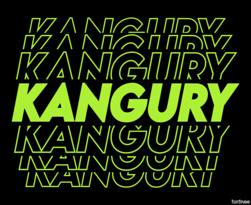Kangury Efekt tekstowy