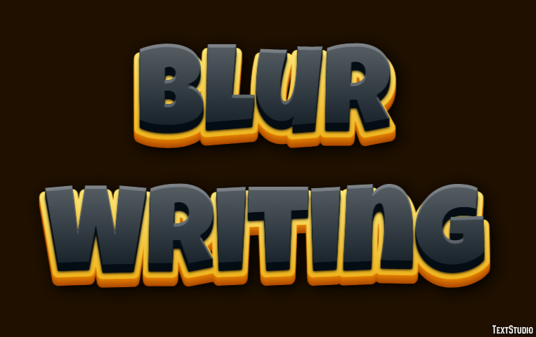Blur Writing Text Effect