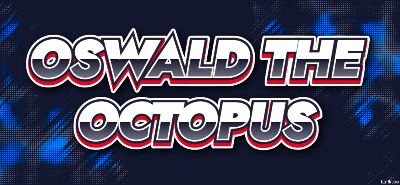 Oswald the Octopus Text Effect