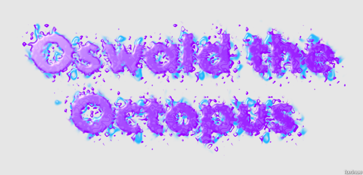 Oswald the Octopus Text effect