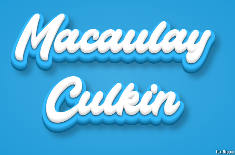Macaulay Culkin Efeito de texto