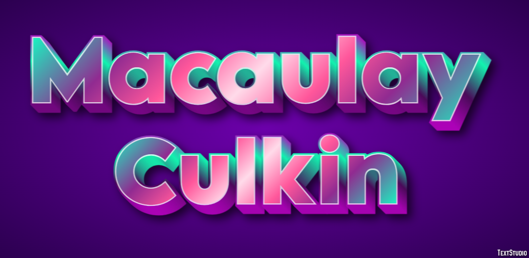 Macaulay Culkin Efeito de texto