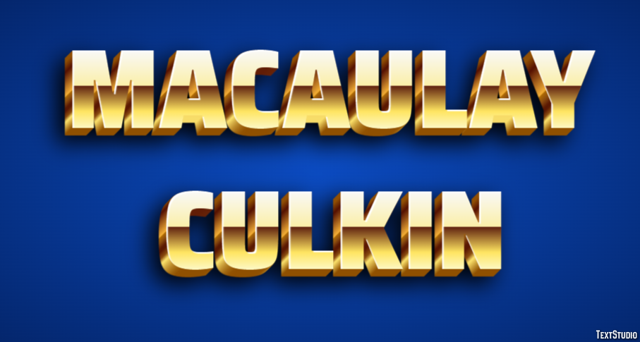 Macaulay Culkin Efeito de texto