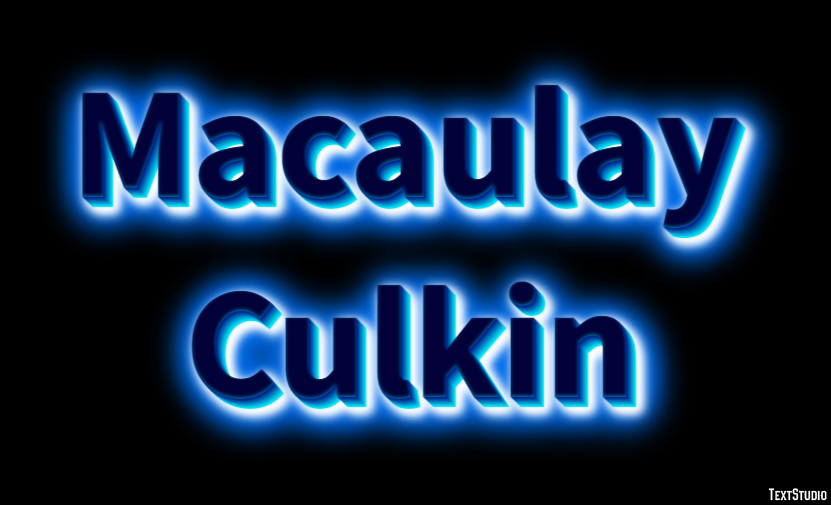 Macaulay Culkin Efeito de texto