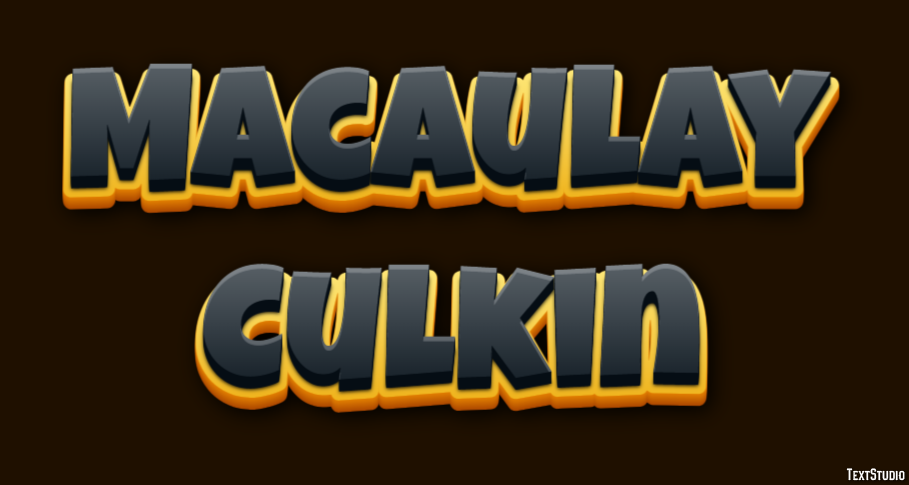 Macaulay Culkin Efeito de texto