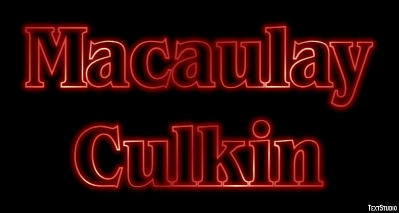 Macaulay Culkin Efeito de texto