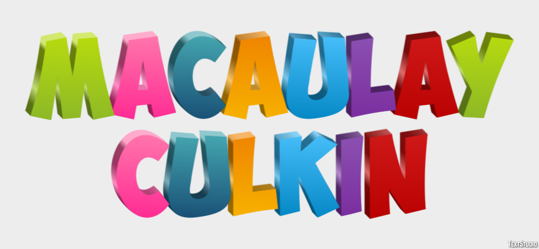 Macaulay Culkin Efeito de texto