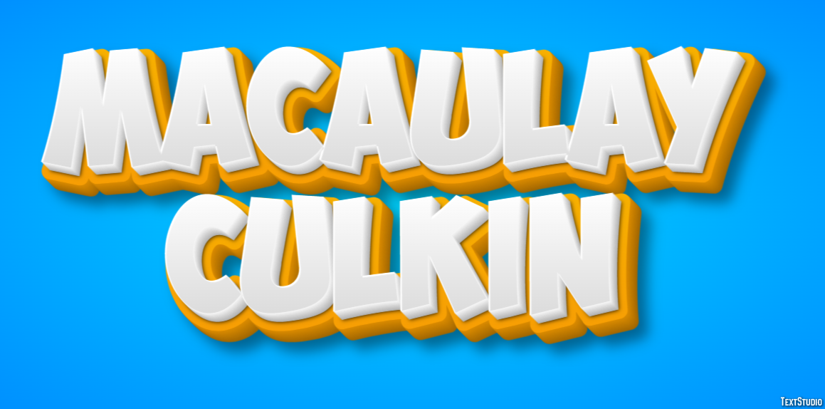 Macaulay Culkin Efeito de texto