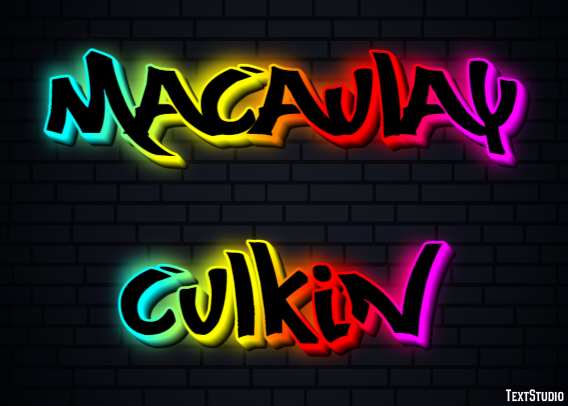 Macaulay Culkin Efeito de texto