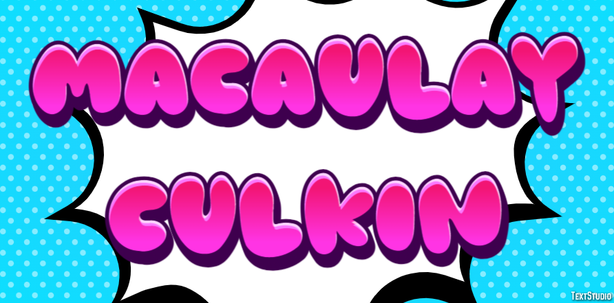 Macaulay Culkin Efeito de texto