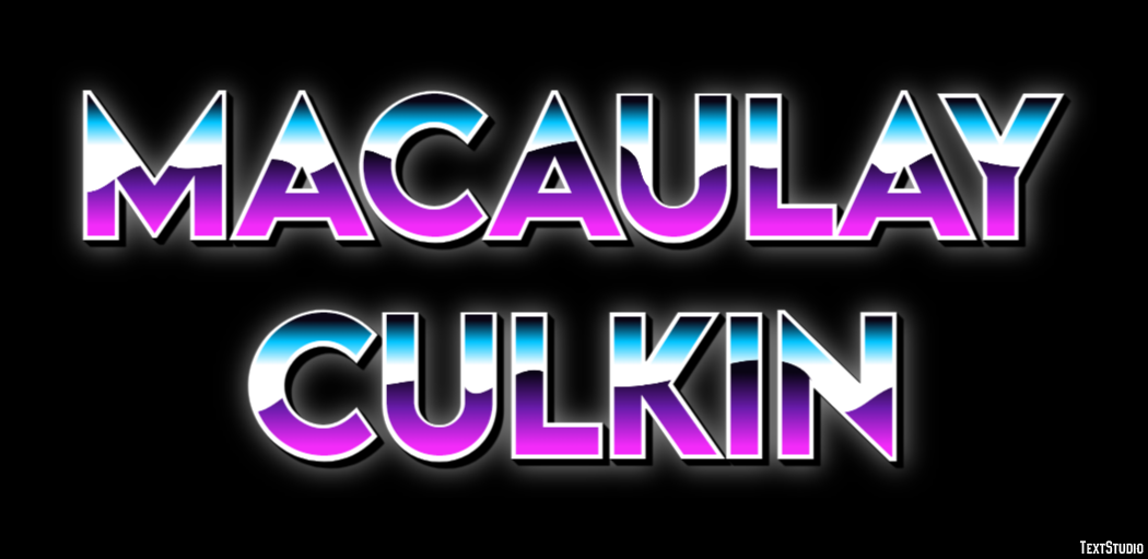 Macaulay Culkin Efeito de texto