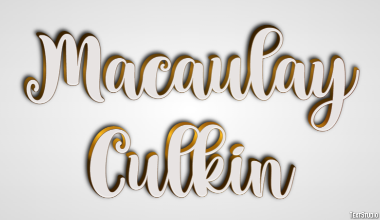 Macaulay Culkin Efeito de texto