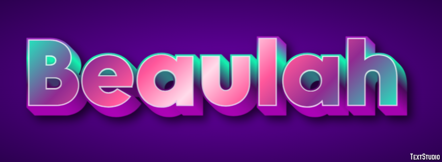 Beaulah Text effect