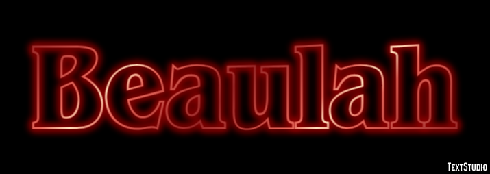 Beaulah Text effect