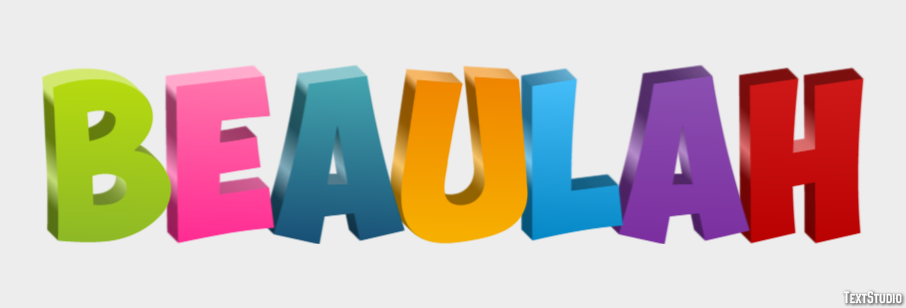 Beaulah Text effect