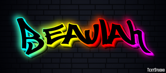 Beaulah Text effect