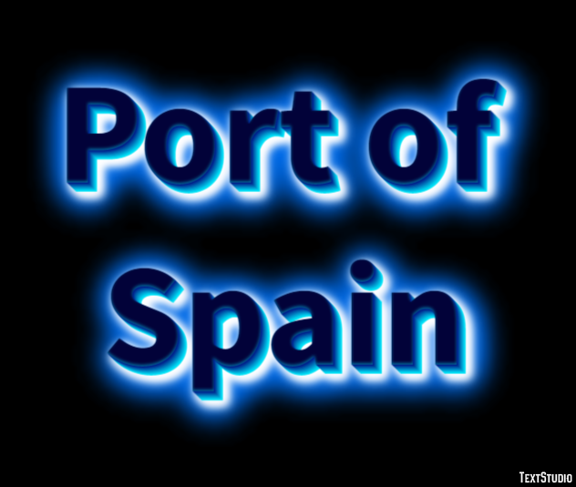 Port of Spain Effetto testo