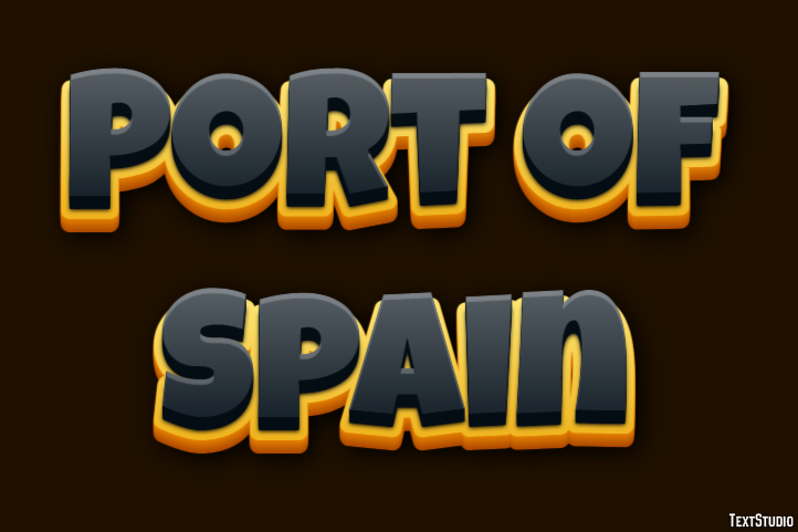 Port of Spain Effetto testo