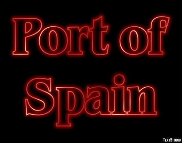 Port of Spain Effetto testo