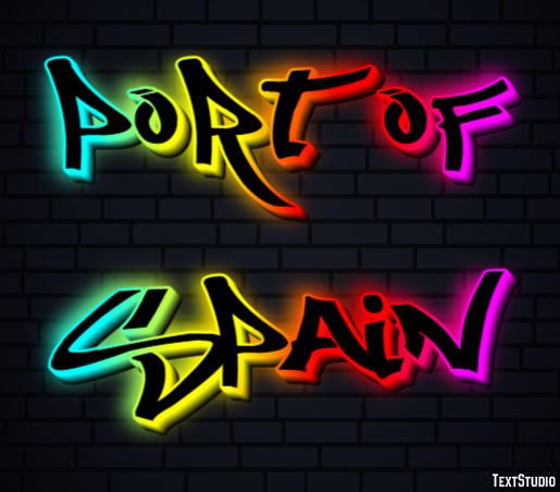 Port of Spain Effetto testo