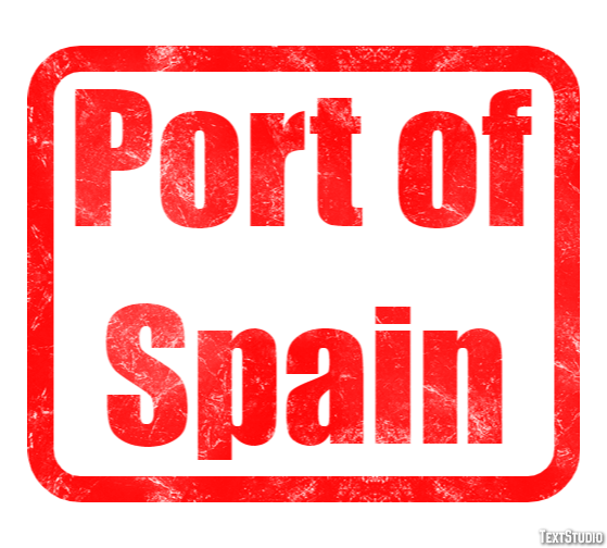 Port of Spain Effetto testo