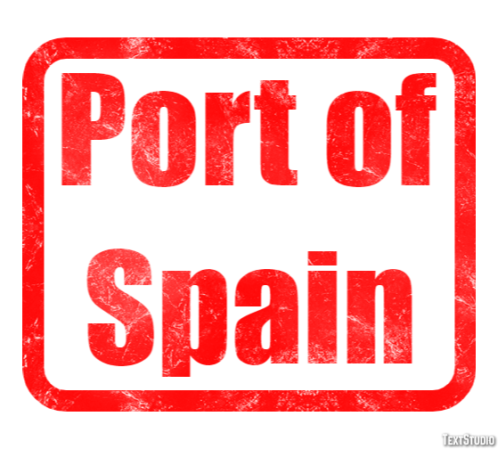 Port of Spain Effetto testo