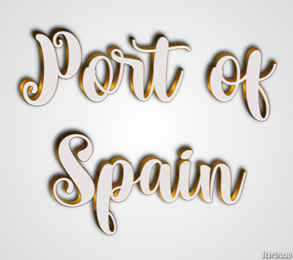 Port of Spain Effetto testo